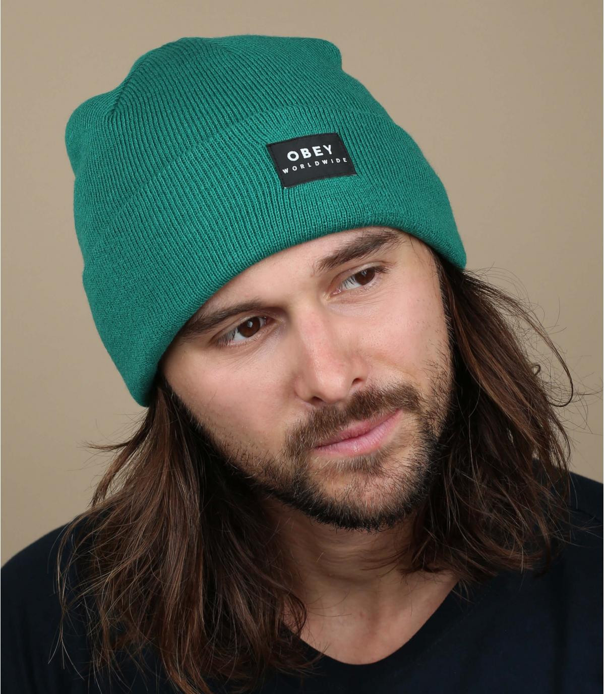 gorro turquesa Obey Vernon Beanie II mallard gorro turquesa Obey Vernon Beanie II mallard